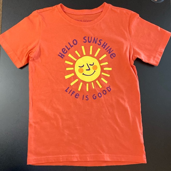 Life Is Good Other - Life is Good Kids Crusher Tee Hello Sunshine ☀️ Size Large